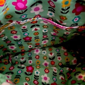 Vera Bradley Green & Pink Tote